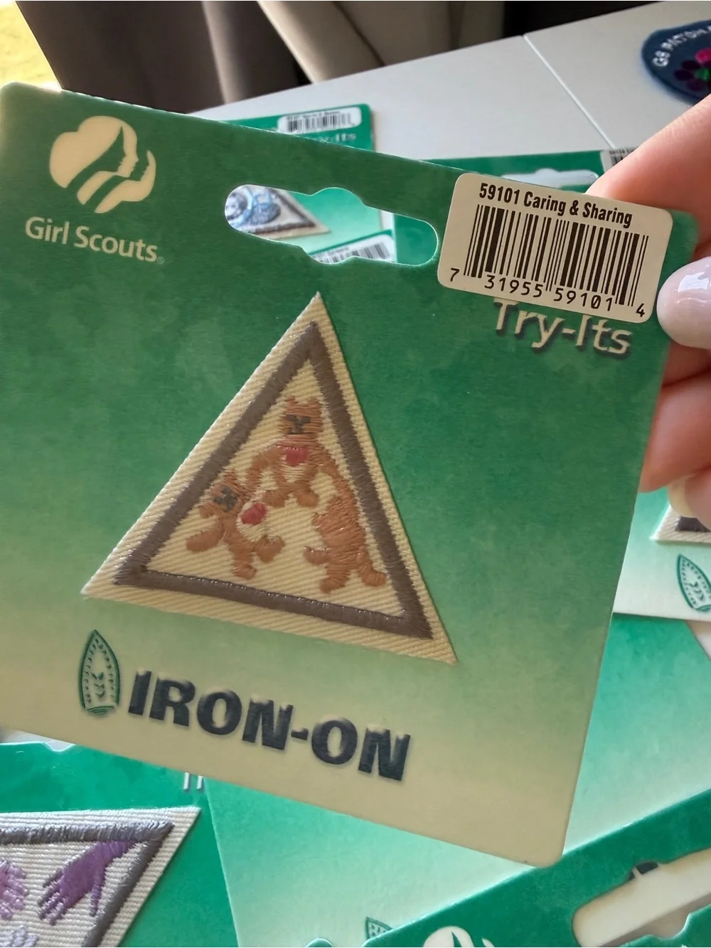 Girl Scouts Brownie Try-Its Try It Iron-On Triangular Badges Pre 2010